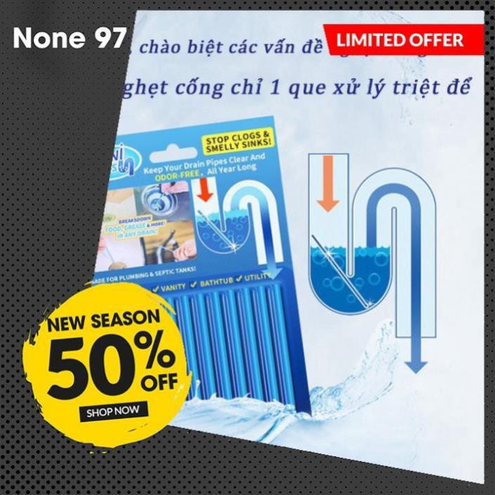 Que thông tắc cống sani sticks đa năng thông minh cho vệ sinh đường ống bồn rửa bát chén tay mặt nghẹt