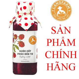 L'ANGFARM | Nước cốt phúc bồn tử chai 300ml Được chế biến từ trái cây tươi ngon.