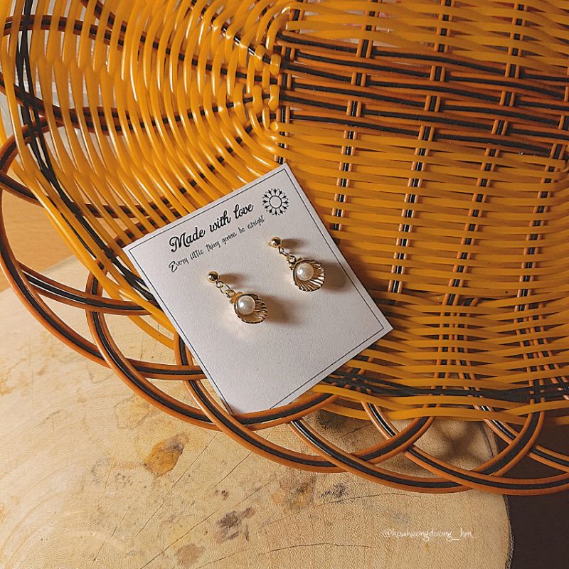 SET NGUYÊN LIỆU HANDMADE DIY TỰ LÀM 1 ĐÔI BÔNG TAI HOA TAI TRANG SỨC HANDMADE