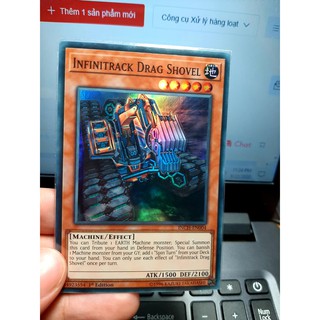 [ Đỗ Lạc Shop ] Thẻ Bài Mint90 Yugioh Monster Infinitrack Drag Shovel - INCH-EN004 - Super