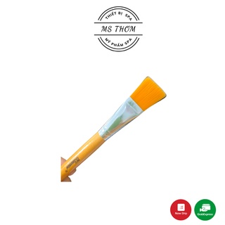Cọ đắp mặt nạ cán gỗ, lông mềm mịn dài 19cm