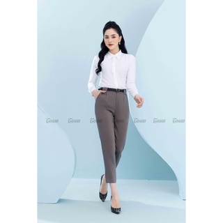 Quần Baggi, đỉa to, cạp phối dây lưng - len hàn Toson 23009G63