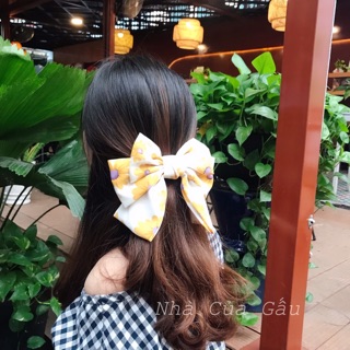 Kẹp tóc nơ hoa cúc dễ thương ( ảnh thật - có sẵn)
