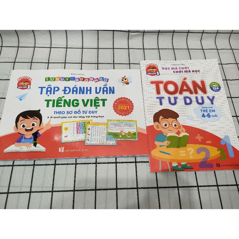 Combo 2 đồ chơi bé học toán, tập đánh vần - hành trang chuẩn bị vào lớp 1