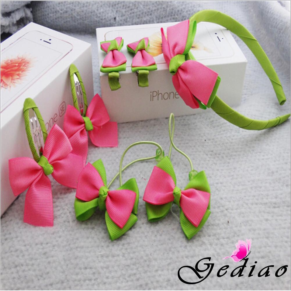 Ged♥cute beautiful Newest Girls Bow knot Barrette Hair Ring Fashion Accessories hair wear