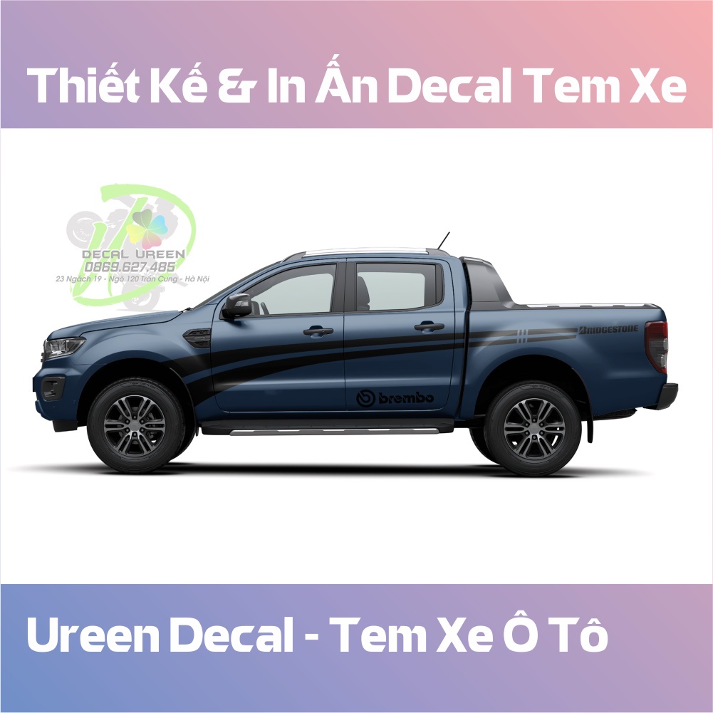 Tem Dán Xe Đẹp Cho Ford Ranger Và Các Dòng Xe Bán Tải - Decal Ureen