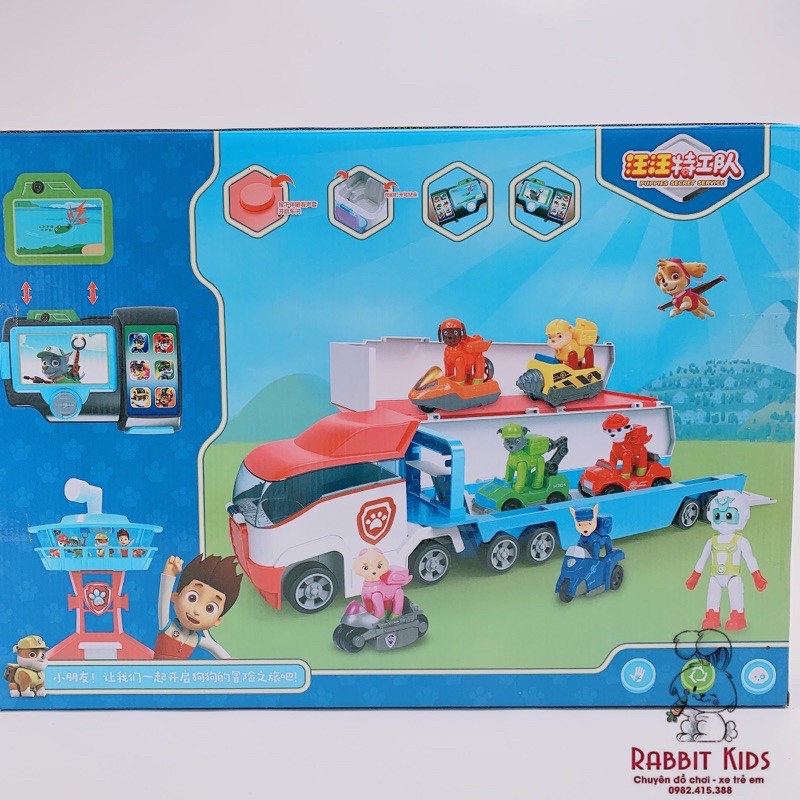 Bộ Đồ Chơi Xe Tải Chó Cứu Hộ+Đài Quan Sát PAW PATROL