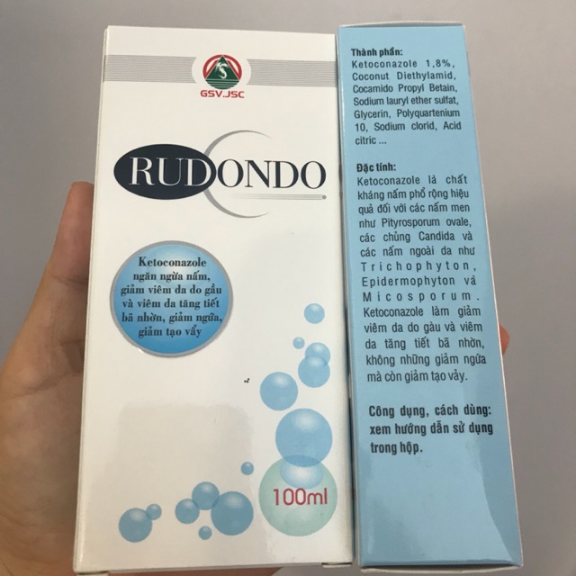 Dầu gội đầu giảm ngứa  Rudondo 100ml