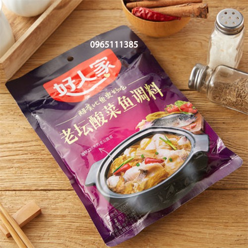 Gia Vị Nấu Cá Dưa Chua Cay Tứ Xuyên 350g
