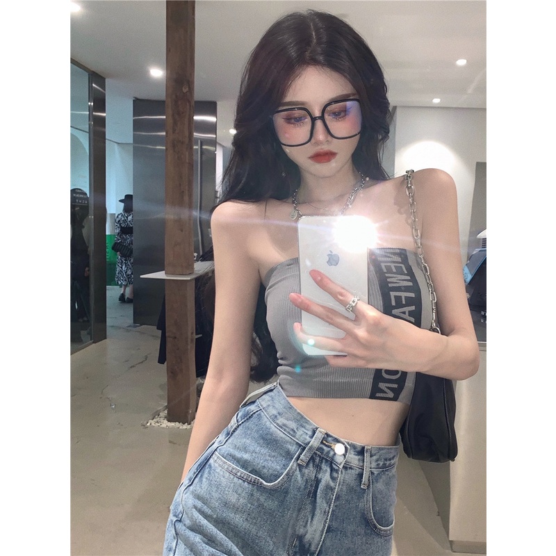 Áo Ống Ngắn 2022 Thời Trang Mùa Hè Hàn Quốc Cho Nữ