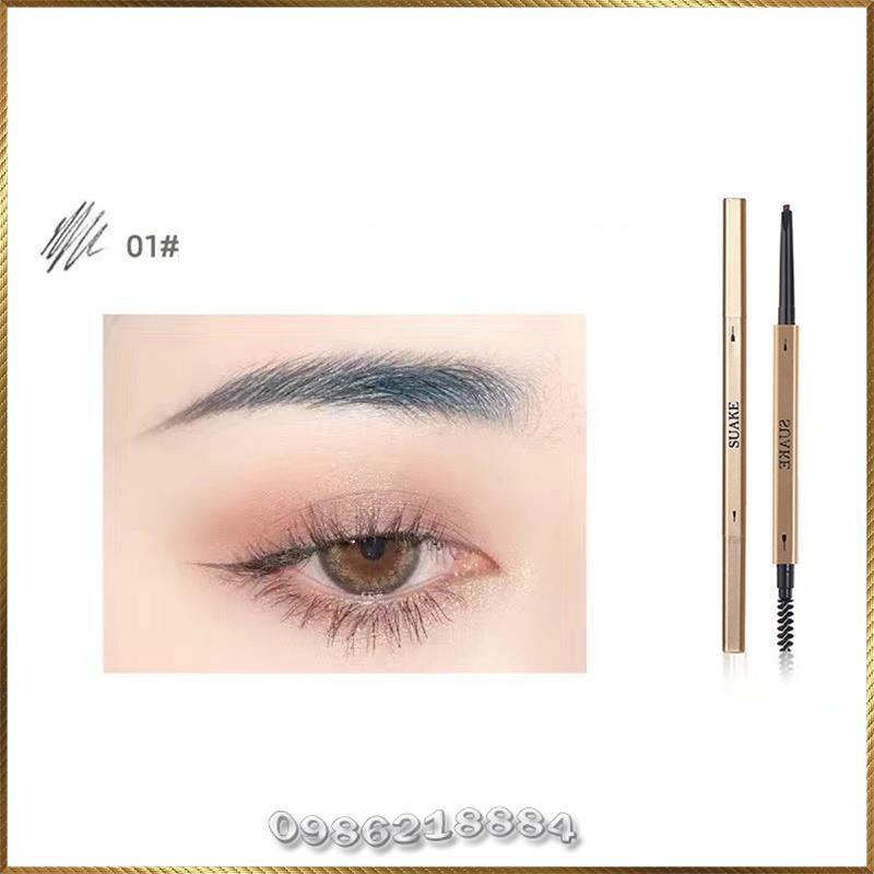 Bút chì kẻ mày 2 đầu Suake Eyebrow Pencil SE665