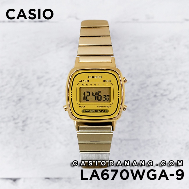 Đồng hồ nữ dây kim loại Casio chính hãng Anh Khuê LA670WGA-9DF (24mm)