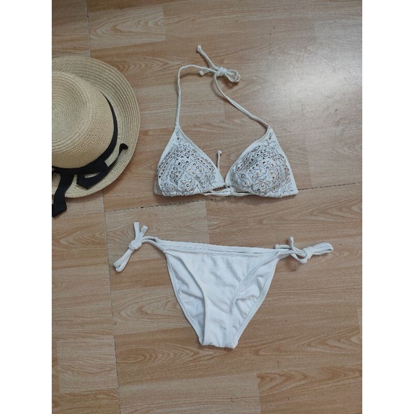 Bikini hai mảnh nữ đi biển đẹp họa tiết Boho xuất Mỹ chống nắng chống nắng SPF 50+ kèm quần AMGOBET