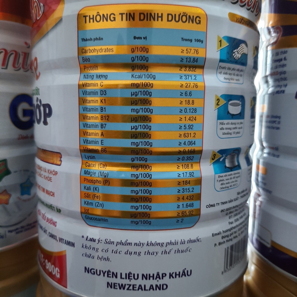 Sữa xương khớp, tiểu đường, huyết áp Milkmilk bonecare 900G