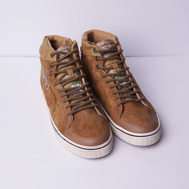 Giày Sneakers cao cổ nam xuất dư xịn - Nâu 2111699