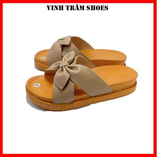 Dép thời trang nữ quai ngang đẹp đế cao 4cm ,hàng sẵn kho 35 đến 39