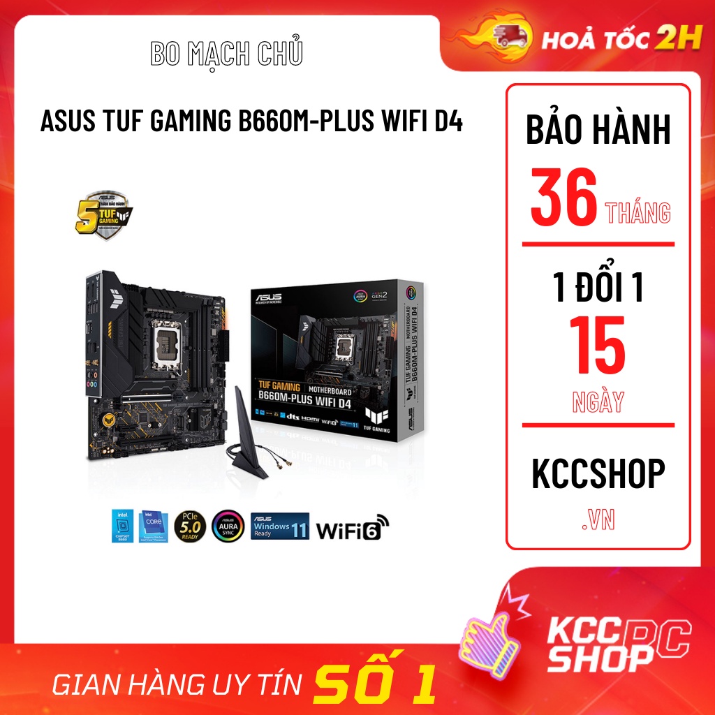 Mua Mainboard Asus TUF GAMING B660M-PLUS WIFI D4 giá rẻ nhất | TecKi.Vn