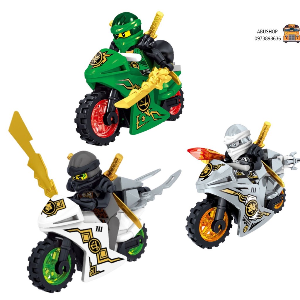 LEGO NINJA xe mô tô - Đồ chơi mô tô ninja A58