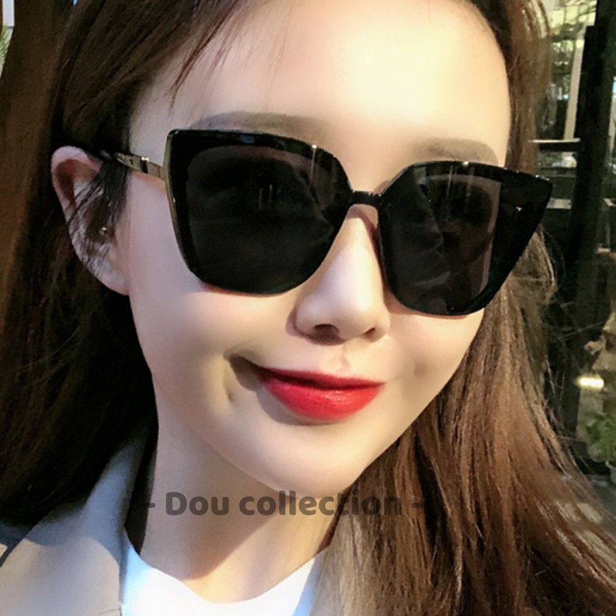 [Nowship2h] Kính Râm (Kính Mát) Cao Cấp Mắt Mèo Gọng Nhựa Phong Cách Âu Mỹ - Carl Fitow - Mã MK002