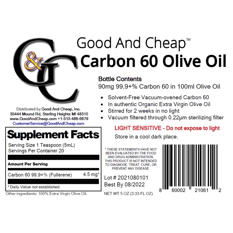 C60 Dầu Oliu / Carbon 60 Olive Oil