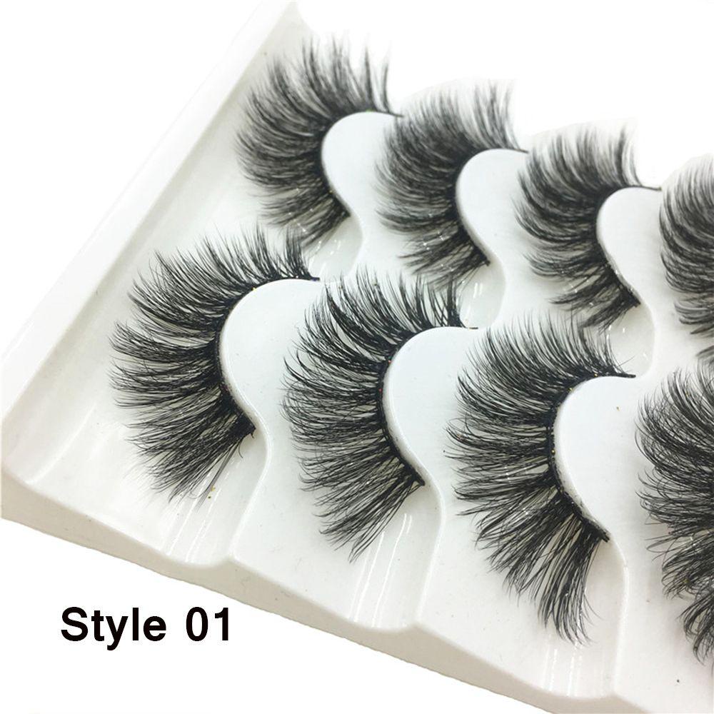 Set 5 Cặp Lông Mi Giả SKONHED 3D Tự Nhiên Dành Cho Nữ