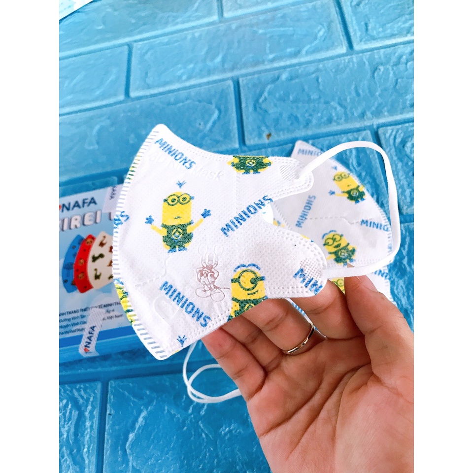 Khẩu trang 3D Donafa cho bé từ 4 tháng tuổi(hộp 10 cái)