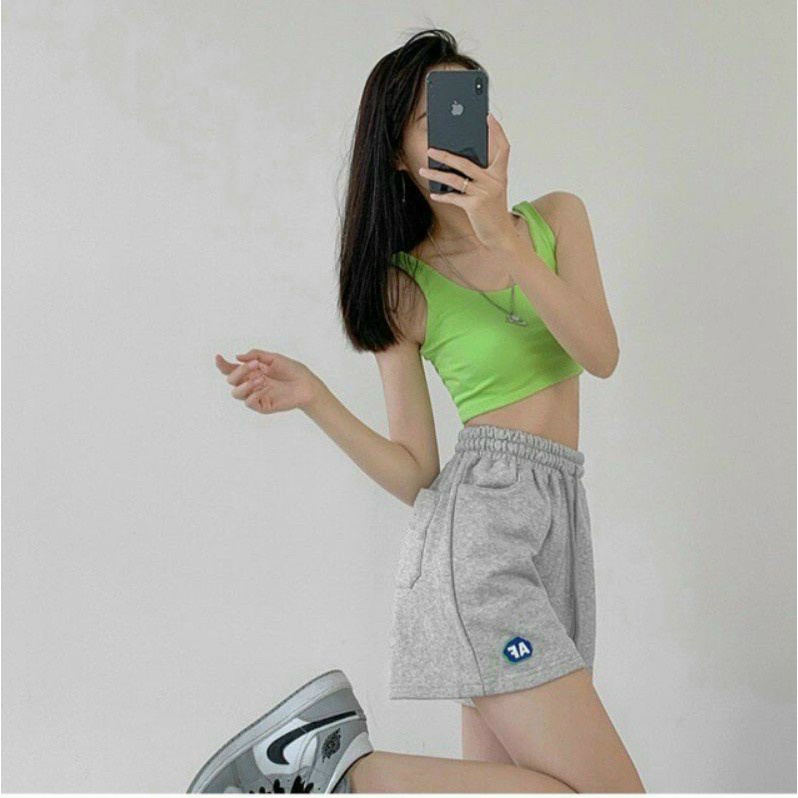 Quần đùi nữ - quần short nữ thể thao cá tính chất da cá đẹp