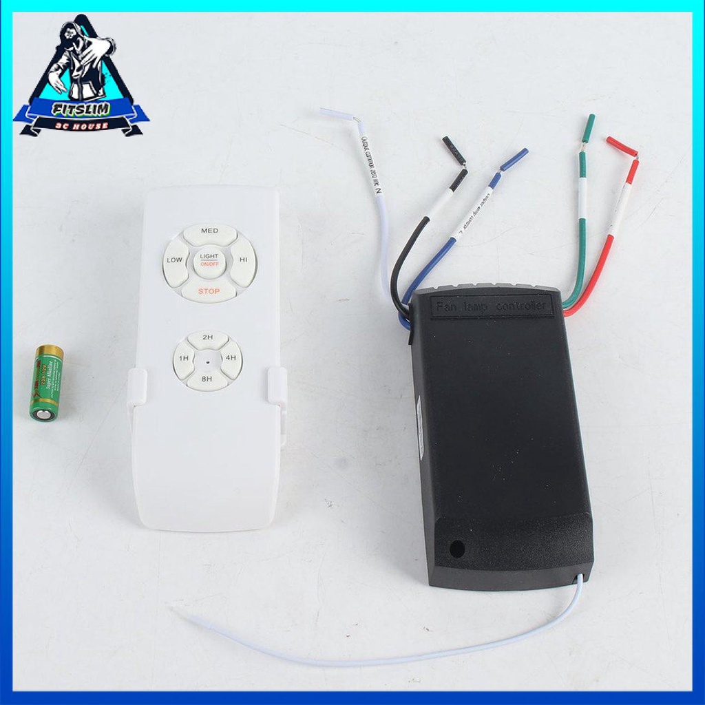 Đèn quạt trần 110-240V Bộ điều khiển từ xa Thời gian Công tắc điều khiển không dây