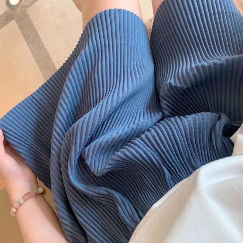 [AN MỘC] Quần Short Đùi Dập Ly mềm mại ống rộng cá tính cho nữ