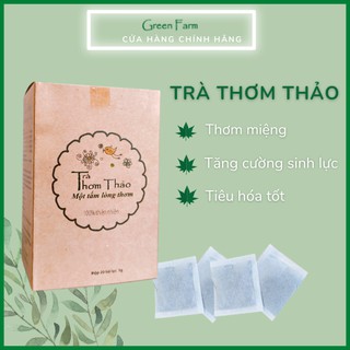 Trà Thơm Thảo Green Farm trà túi lọc thanh nhiệt thơm miệng hậu ngọt