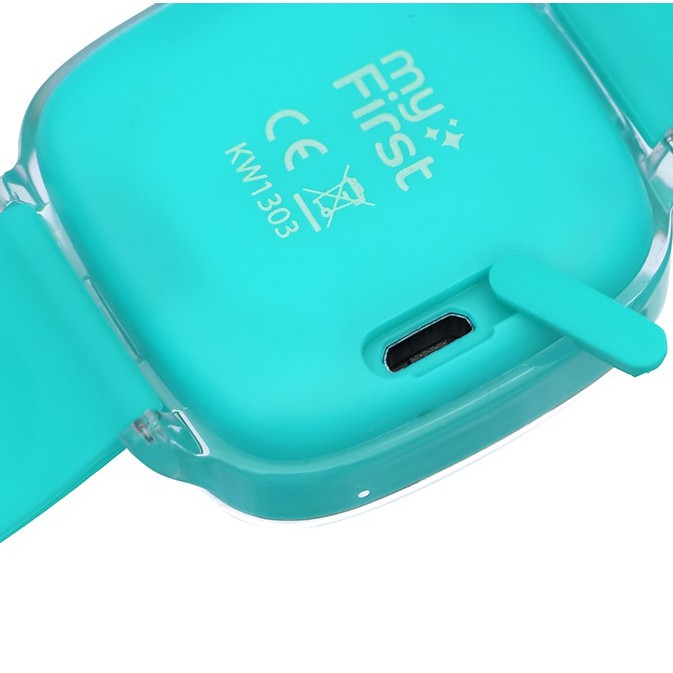 Đồng hồ thông minh trẻ em Oaxis MyFirst Fone D2 Xanh có định vị GPS màn hình IPS 1.3&quot; - Chính hãng BH 12 tháng