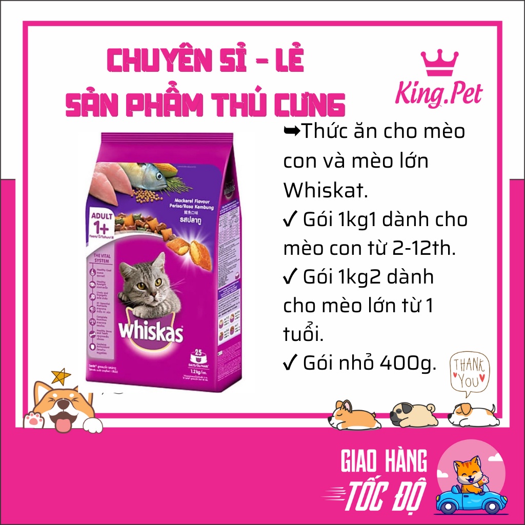 WHISKAS- CÁM MÈO CON VÀ TRƯỞNG THÀNH