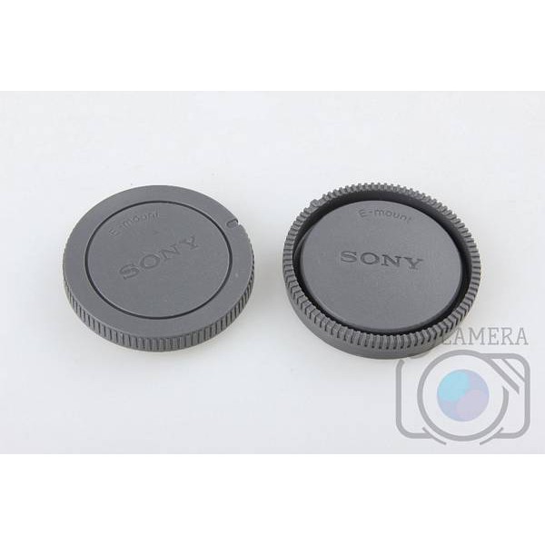 Bộ nắp đậy đuôi lens + nắp đây body máy ảnh Sony E-mount