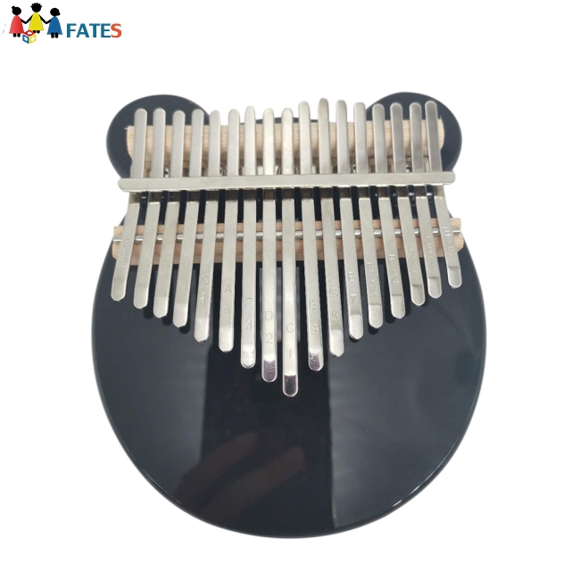 Kalimba 17 Key Acrylic Body Thumb Piano Black Mbira Musical Instrument