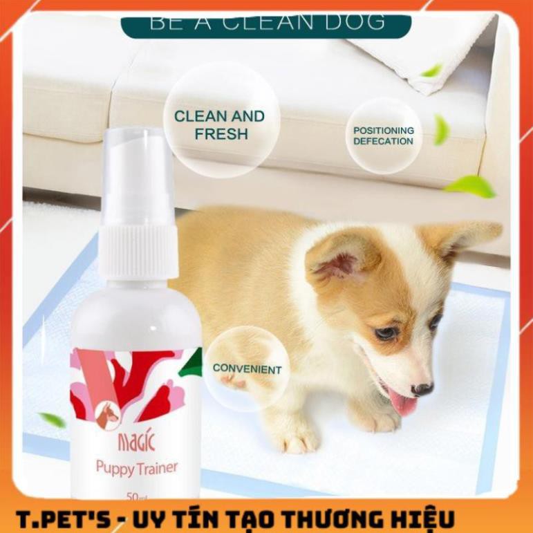 Xịt Vệ Sinh Dạy Chó Đi Vệ Sinh Đúng Chỗ hiệu Magic Puppy Trainer 50ml