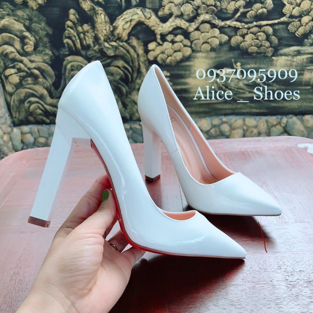 F1 ( Hình Thật ) Giày Cao Gót Vuông 10P - VNXK Cao Cấp - Full Size 34-40 51 1