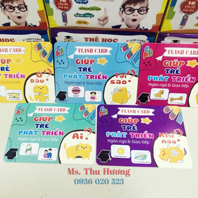 Thẻ Học FlashCard Phát Triển Ngôn Ngữ Và Tư Duy Cho Bé Gồm 300 Câu Hỏi Và Trả Lời
