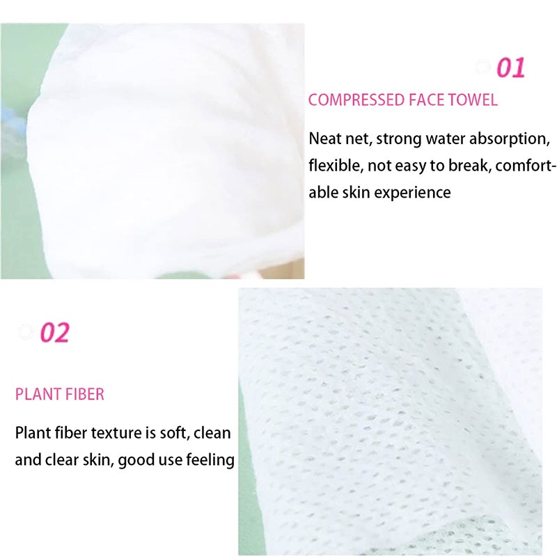 Khăn Nén Cotton Dày Dặn Hình Vuông Dùng Một Lần Tiện Dụng Mang Theo Du Lịch