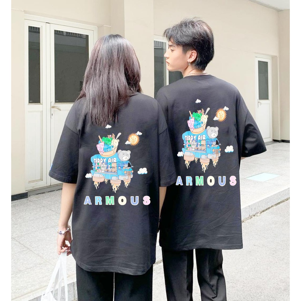 Áo Thun Nam Nữ Unisex Form Rộng Tay Lỡ In Say Happy Hình Armous