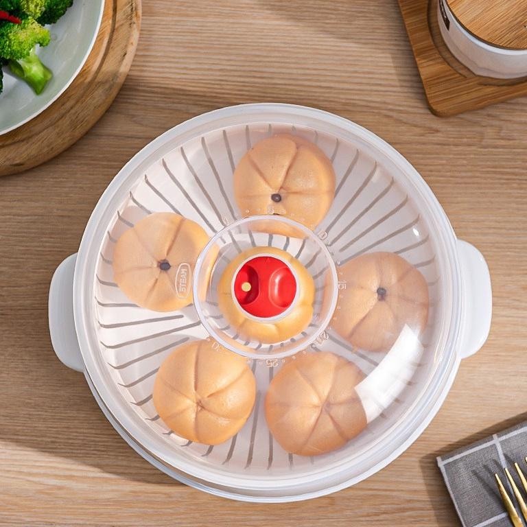 KHAY HẤP LÒ VI SÓNG NHỰA CHỊU NHIỆT CAO AN TOÀN CHO SỨC KHỎE TIỆN LỢI