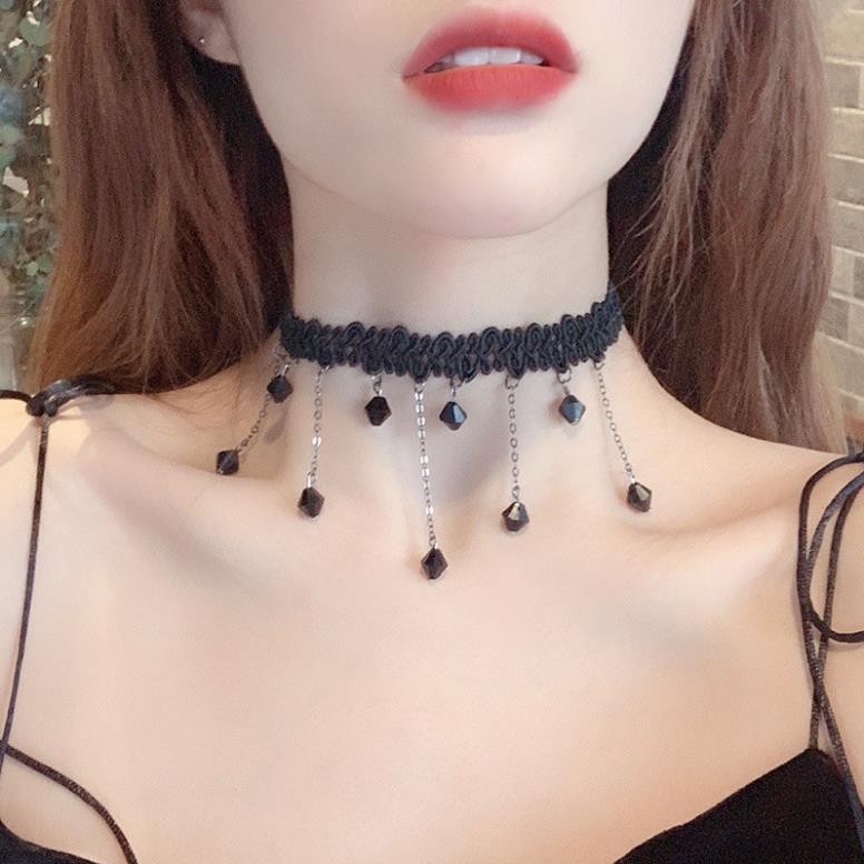 Giá sỉ vòng cổ choker đính đá cao cấp