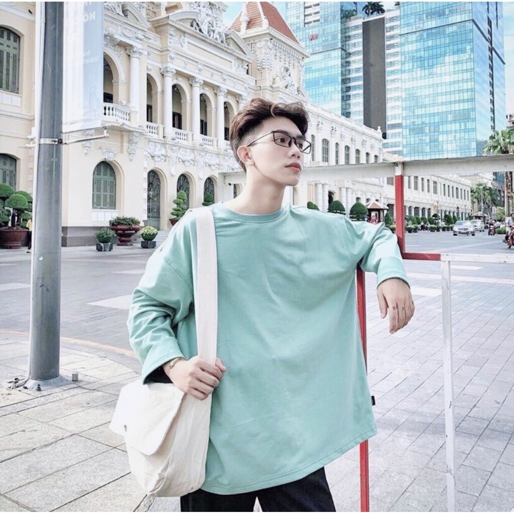 Áo THUN DÀI TAY 5 Màu Ulzzang Unisex 1hitshop | BigBuy360 - bigbuy360.vn