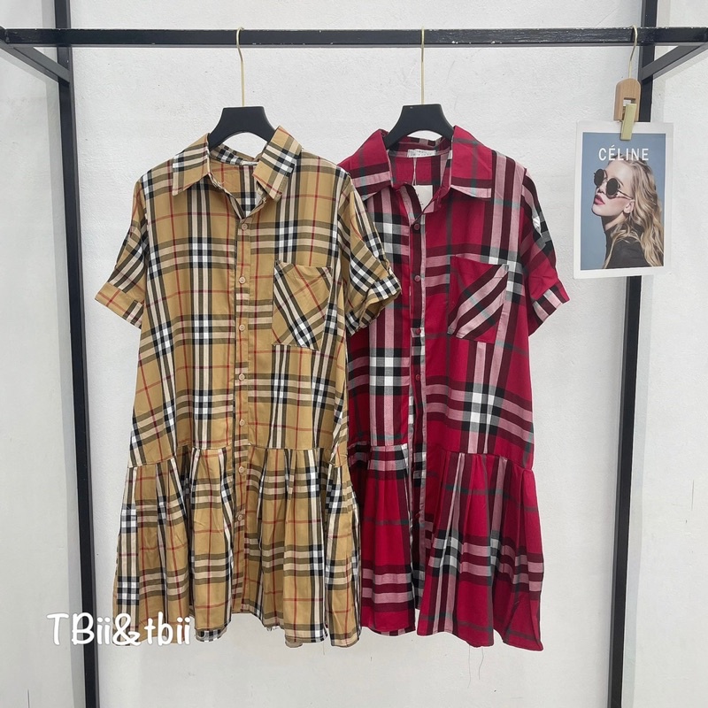 Váy Bbr kẻ hai màu