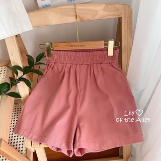 quần short kaki trơn cạp chun basic