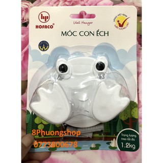 Móc dán dính tường bằng nhựa cao cấp HOFACO hình con Ếch dễ thương - Móc con ếch HPG184