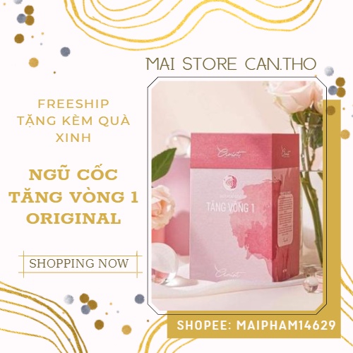 Bột ngũ cốc tăng vòng 1 Amint ( tặng kèm quà +cẩm nang + bài tập nâng size)