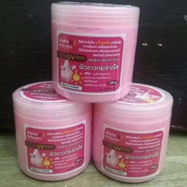 Kem dưỡng trắŉg da chốnǥ nắng Alpha Arbutin SPF 50+ New UV Cream Protection hủ 250g
