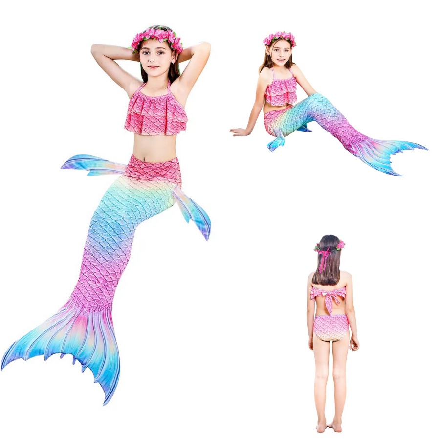 Đồ bơi bikini cho bé gái nàng tiên cá Chất lượng