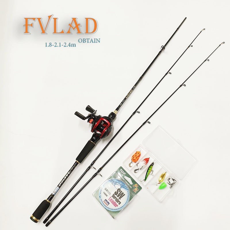 Bộ cần câu Lure máy ngang FVLAD