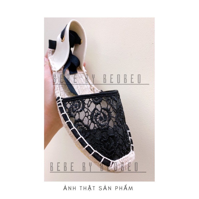 Giày cói buộc dây